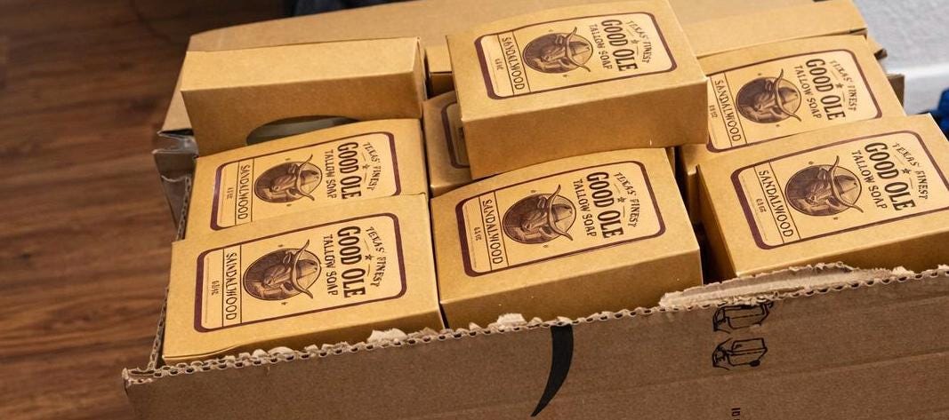 Regenerative Tallow & Coconut Oil Soap | Handmade Texas Soap