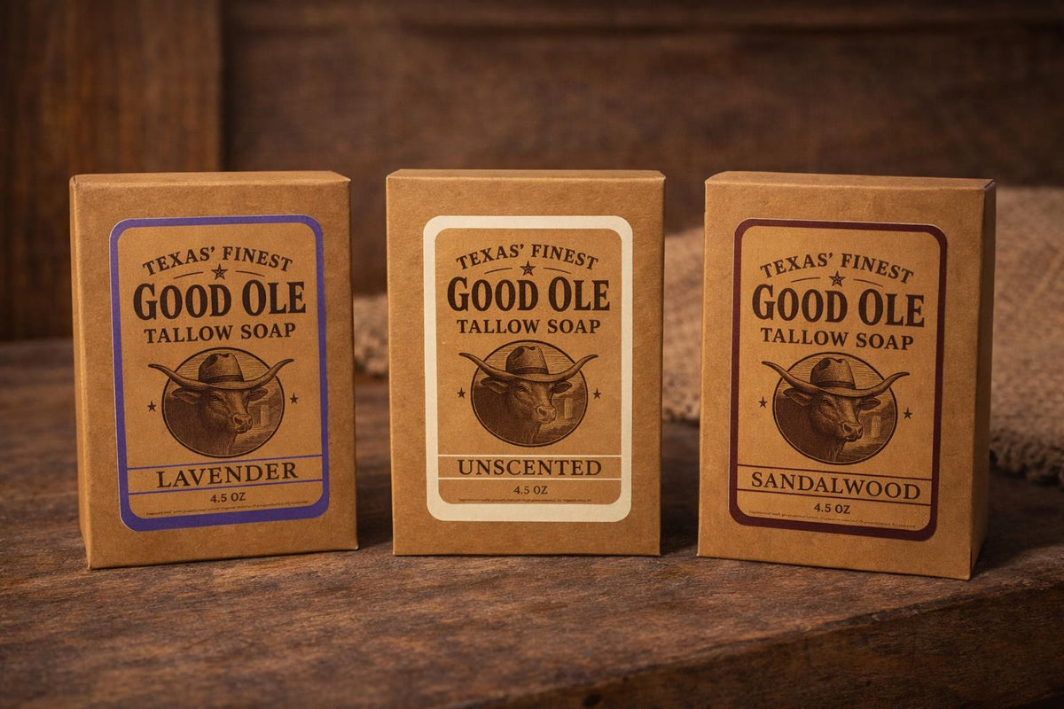 Regenerative Tallow & Coconut Oil Soap | Handmade Texas Soap